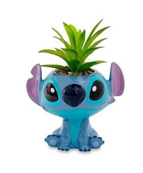 Disney Lilo & Stitch Full Body 5-Inch Ceramic Planter with Artificial Succulent
