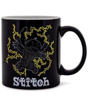 Disney Lilo & Stitch Skeleton Glow-In-The-Dark Ceramic Mug | Holds 20 Ounces