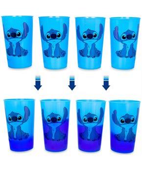 Disney Lilo & Stitch Color-Changing Plastic Cups | Set of 4