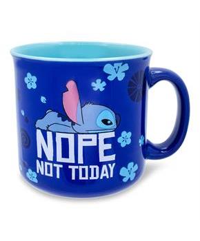 Disney Lilo & Stitch "Nope Not Today" Ceramic Camper Mug | Holds 20 Ounces