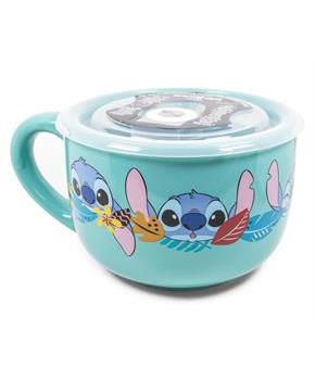 Disney Lilo & Stitch Aloha Ceramic Soup Mug With Vented Lid | Holds 24 Ounces