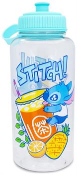 Disney Lilo & Stitch Bubble Tea Water Bottle With Sports Cap | Holds 34 Ounces