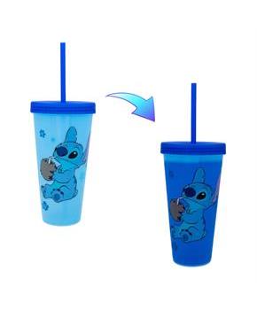 Disney Lilo & Stitch Cool Coconut Color-Changing Plastic Tumbler | 24 Ounces