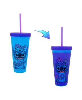 Disney Lilo & Stitch "Stay Weird" Color-Changing Plastic Tumbler | 24 Ounces