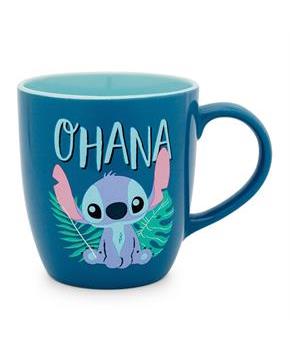 Disney Lilo & Stitch "Ohana" Hawaiian Palm Ceramic Mug | Holds 18 Ounces