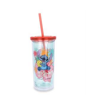 Disney Lilo & Stitch "Kauai, Hawaii" Tropical Carnival Cup with Lid and Straw