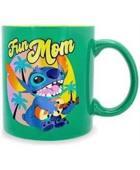 Disney Lilo & Stitch "Fun Mom" Ceramic Mug | Holds 20 Ounces