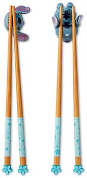 Disney Lilo & Stitch 2-Pair Wooden Chopstick Set With Ceramic Rests