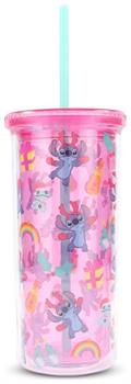 Disney Lilo & Stitch Christmas Stitch 20-Ounce Carnival Cup With Lid and Straw