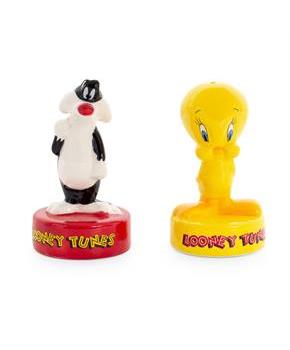 Looney Tunes Sylvester and Tweety Ceramic Salt and Pepper Shakers | Set of 2