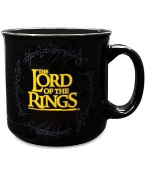 The Lord Of The Rings Gondor Black Ceramic Camper Mug | Holds 20 Ounces