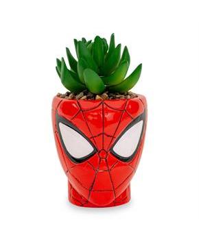 Marvel Comics Spider-Man 3-Inch Ceramic Mini Planter With Artificial Succulent