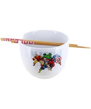 Marvel Retro Comics Group | 20-Ounce Ramen Bowl With Chopsticks