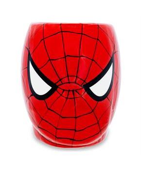Marvel Comics Spider-Man Mask 3D Sculpted Ceramic Mug | Holds 20 Ounces