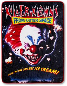 Killer Klowns From Outer Space Original Poster Raschel Throw Blanket