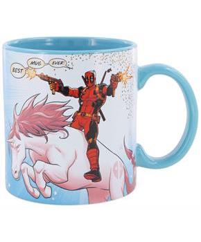 Marvel Deadpool and Unicorn "Best Mug Ever" Ceramic Mug | Holds 20 Ounces