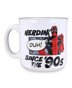Marvel Deadpool Nerdin Since the 90s 20oz Ceramic Camper Mug