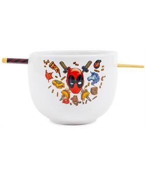 Marvel Deadpool Icons 20-Ounce Ramen Bowl and Chopstick Set