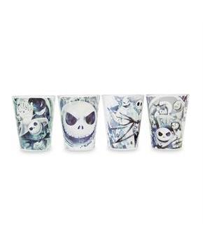 Disney Nightmare Before Christmas Inkblots 2-Ounce Mini Shot Glasses | Set Of 4