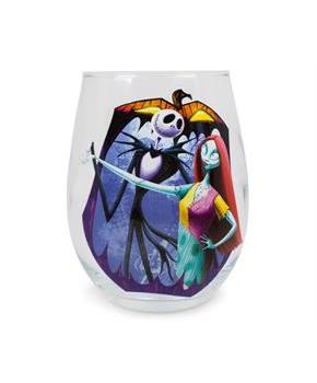 The Nightmare Before Christmas "Meant To Be" Stemless Glass | Holds 20 Ounces