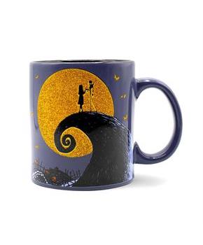 Disney The Nightmare Before Christmas Ceramic Glitter Mug | Holds 20 Ounces