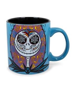 Nightmare Before Christmas Jack & Sally Day of the Dead Ceramic Mug | 20 Ounces
