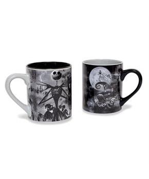 Disney The Nightmare Before Christmas Stormy Night Ceramic Mugs | Set of 2