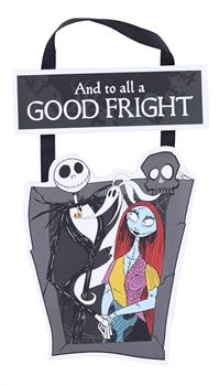 Nightmare Before Christmas Good Fright 2-Piece Hanging Sign