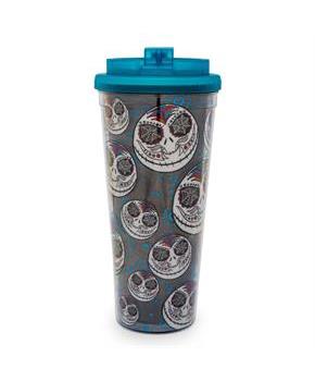 Disney The Nightmare Before Christmas Jack Sugar Skull Plastic Travel Tumbler