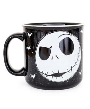 Disney The Nightmare Before Christmas Jack Face Ceramic Camper Mug | 20 Ounces
