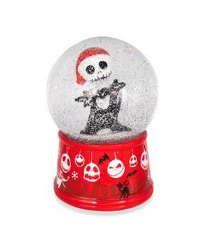 Disney The Nightmare Before Christmas Santa Jack 6-Inch Light-Up Snow Globe