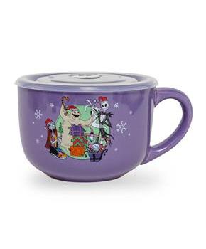 Disney The Nightmare Before Christmas "Merry Scary" Ceramic Soup Mug With Lid