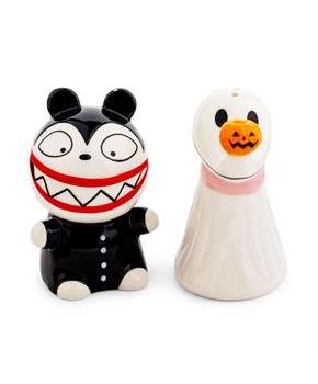 Disney The Nightmare Before Christmas Zero and Teddy Salt and Pepper Shaker Set