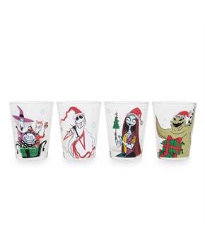 Disney Nightmare Before Christmas Ghostly Greetings Mini Shot Glasses | Set of 4