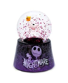 Disney The Nightmare Before Christmas Zero 3-Inch Mini Light-Up Snow Globe