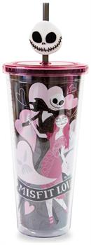 Disney The Nightmare Before Christmas "Misfit" Carnival Cup with Lid and Straw