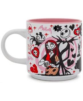 Disney The Nightmare Before Christmas Valentine's Town Stackable Ceramic Mug