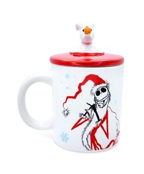 Disney The Nightmare Before Christmas Santa Jack Ceramic Mug With Sculpted Lid