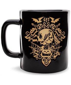 Disney The Nightmare Before Christmas Jack And Sally Wax-Resist Pottery Mug