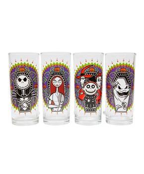 Disney The Nightmare Before Christmas Day of the Dead Tumbler Glasses | Set of 4