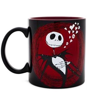 Disney The Nightmare Before Christmas Jack Hearts Ceramic Mug | 20 Ounces