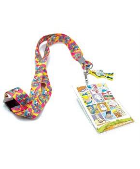 Ren & Stimpy Lanyard with Badge Holder and Charm