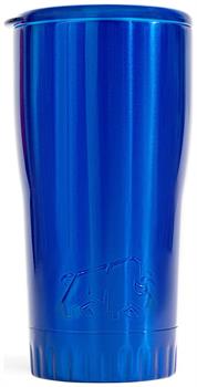 Metallic Royal Blue Stainless Steel Tumbler With Open-Sip Lid | Holds 20 Ounces