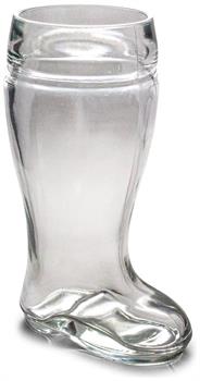 Santa Claus Boot Sculpted Glass Cup | Holds 23 Ounces