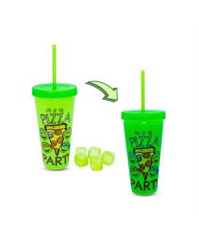 Teenage Mutant Ninja Turtles "Pizza Party" Color-Changing Plastic Tumbler