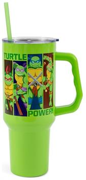 Teenage Mutant Ninja Turtles "Turtle Power" Stainless Steel Tumbler With Handle
