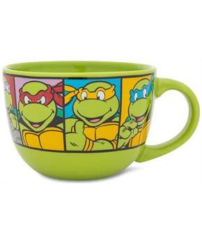 Teenage Mutant Ninja Turtles Characters Ceramic Soup Mug | Holds 24 Ounces