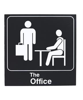 The Office Logo 6 x 6 Inch Wood Box Sign