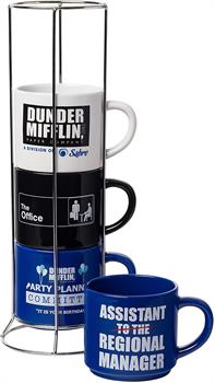 The Office 4-Piece 10 Ounce Ceramic Mug Stack