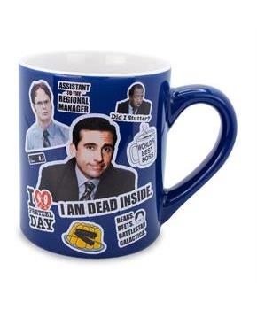 The Office Toss Print Ceramic Mug | Holds 14 Ounces